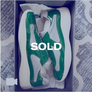 🛑SOLD🛑 Green Prada Sneakers